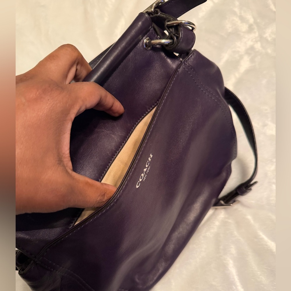Vintage Coach Purple Women's Bag - Picture 8 of 11